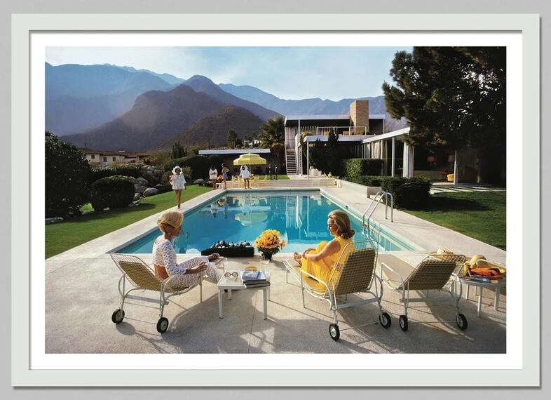 레트로 풀사이드 호스트 슬림 아론 프린트 아트 캔버스  - Luxury Lifestyle Picture 리뷰 및 가격