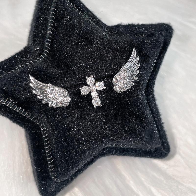 천사 날개 십자가 귀걸이 여성용 럭셔리 빈티지 스타일  - Luxury Lifestyle Jewelry 리뷰 및 가격
