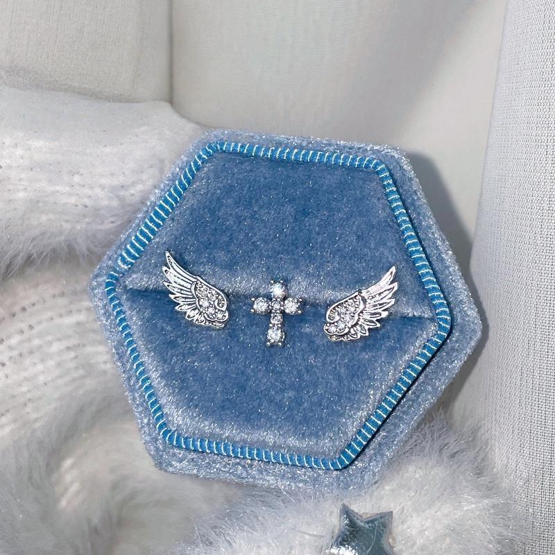 천사 날개 십자가 귀걸이 여성용 럭셔리 빈티지 스타일  - Luxury Lifestyle Jewelry 리뷰 및 가격