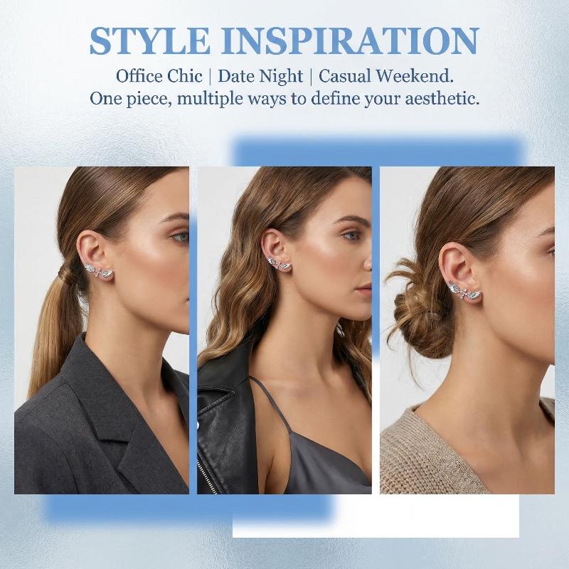 천사 날개 십자가 귀걸이 여성용 럭셔리 빈티지 스타일  - Luxury Lifestyle Jewelry 리뷰 및 가격
