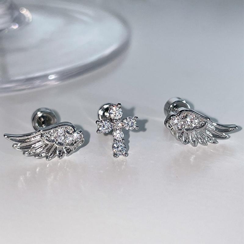 천사 날개 십자가 귀걸이 여성용 럭셔리 빈티지 스타일  - Luxury Lifestyle Jewelry 리뷰 및 가격