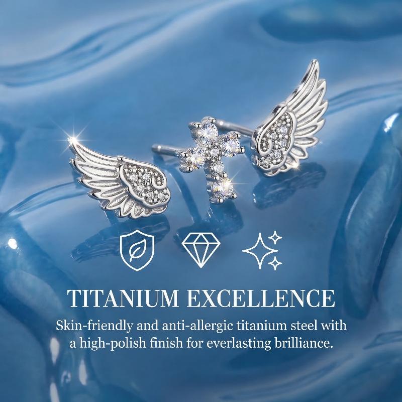 천사 날개 십자가 귀걸이 여성용 럭셔리 빈티지 스타일  - Luxury Lifestyle Jewelry 리뷰 및 가격