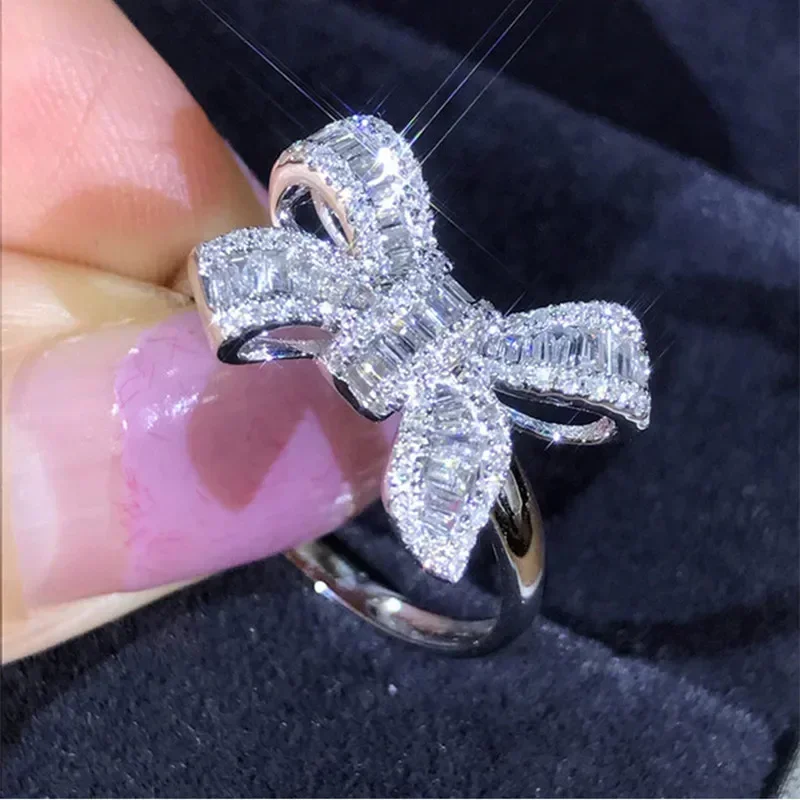 2026 빅 보우 노트 고급 큐빅 지르코니아 여성 반지 - Luxury Lifestyle Jewelry 리뷰 및 가격